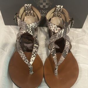Vince Camuto Addney Snakeskin Sandals